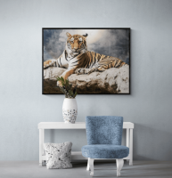 DOSEART ภาพพร้อมกรอบ Elegant Tiger