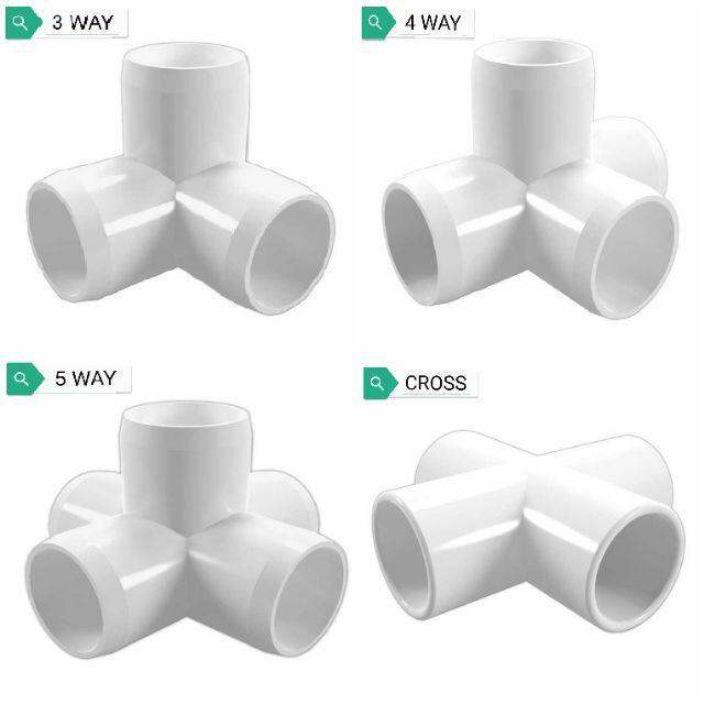 20mm32mm 3/4/5/6 WAY Cross Joint Fitting Elbow Connector DIY PVC Pipe