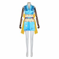 Japanese Anime Nami Cosplay Costume Wig One Kimono Dress Women 6 Pieces Accessories Suit Halloween Outfit Props Set