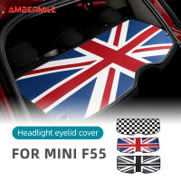 แผ่นปิดหน้าต่างลำตัวสำหรับ BMW MINI F55 F56 R56 F60 R60พรมของบรรทุกหีบใส่ของแผ่นรองกระโปรงหลังรถปูพื้นบอร์ดถาดพรมป้องกันรถอุปกรณ์ป้องกันภายใน