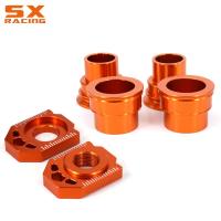 รถจักรยานยนต์ด้านหน้าด้านหลังล้อ Hub Spacer โซ่ปรับบล็อกเพลาสำหรับ KTM SX SXF XCF XCW EXC EXCF 125 250 350 450 530 2003-2015