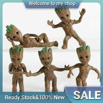 5PCS/Set Different Expressions Anime Figure Tree Man Groot for The Guardians of the Galaxy Funny Kids Doll Toy Set Toys for Kids Action Figure