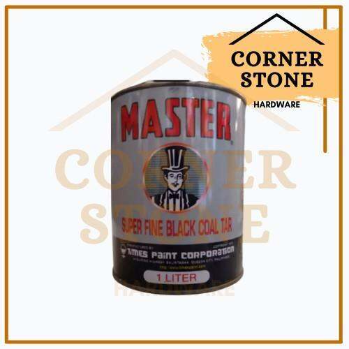 Master Super Fine Black Coal Tar Paint 1 LITER Lazada PH
