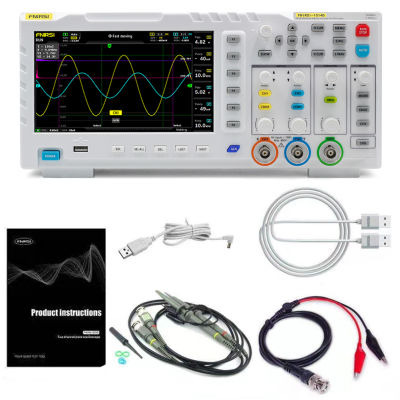 FNIRSI-1014D แบบพกพา7จอแอลซีดีที่มีการตอบสนองสูงจอแสดงผลสอง Dual ช่องเครื่องกําเนิดสัญญาณเดสก์ท็อป Oscilloscope จับเอาต์พุตสัญญาณฟังก์ชั่น100MHz * 2 Ana-Log แบนด์วิดท์1GSa/S Oscilloscope 1บรรจุพื้นที่มัลติฟังก์ชั่น Oscilloscope