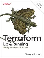 หนังสืออังกฤษใหม่ Terraform - Up and Running : Writing Infrastructure as Code (3RD) [Paperback]
