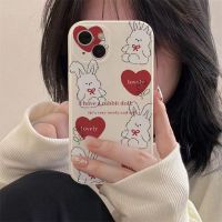 Cute Rabbit Doll Phone Case For iPhone 14 13 12 11 Pro XS MAX XR 7 8 Plus Mini SE2020 Silicone Cover Cases