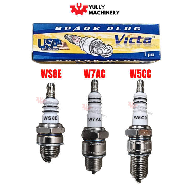 Victa Spark Plug 100 Original Plug Api Mesin Rumput Chainsaw WS8E