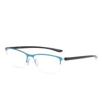 แว่นตาอ่านหนังสือแว่นอ่านหนังสือ Unisex TR90แบบยืดหยุ่นกรอบครึ่งป้องกัน