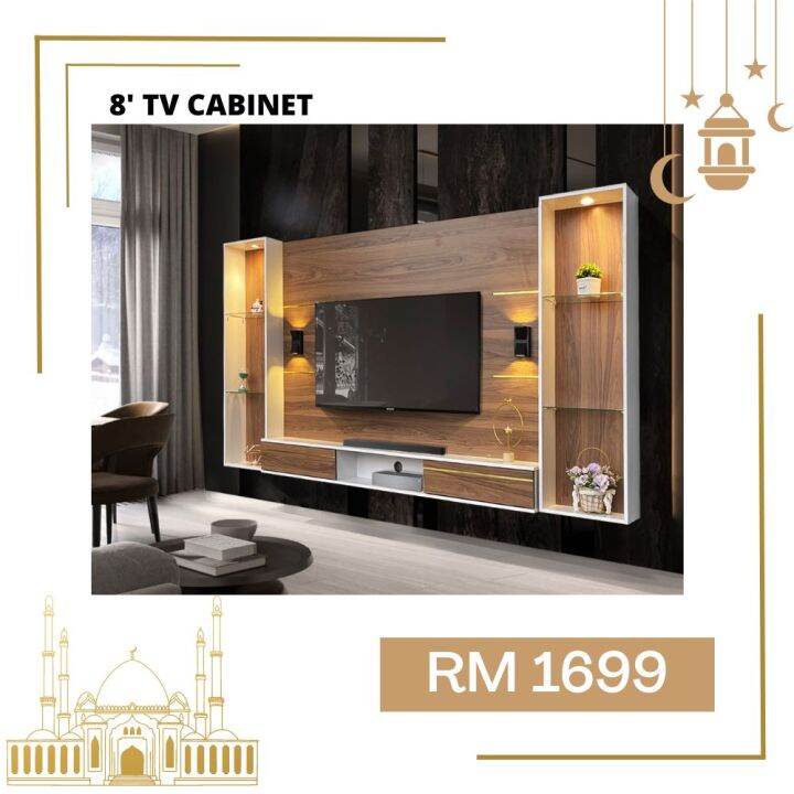 [Mirage Design] Modern Wall Mounted Tv / Tv Gantung