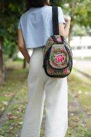 เลือกลาย กระเป๋าเป้ กระเป๋านักเรียน ผ้าปัก Thai Hmong Shoulder School Backpack