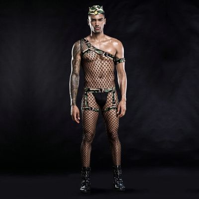 Hot Man Soldier Costume Sexy Exotic Halloween Lingerie