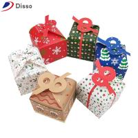 DISSO 12Pcs ใหญ่มากๆ กล่องขนมคริสต์มาส สร้างสรรค์และสร้างสรรค์ สี่เหลี่ยมสี่เหลี่ยม กล่องของชำร่วยงานแต่งงาน น่ารักน่ารักๆ กระดาษสำหรับตกแต่ง กล่องบรรจุภัณฑ์ของขวัญ อุปกรณ์งานเลี้ยงวันเกิดงานแต่งงาน