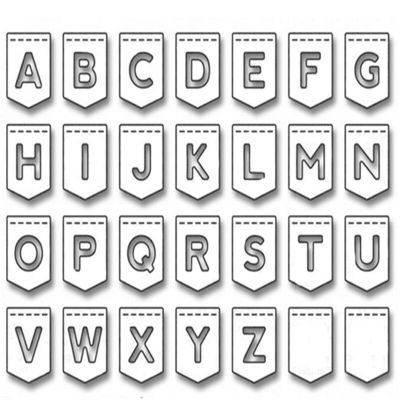 Letter Metal Cutting Dies English Alphabet Frame Stencil Scrapbooking Paper Cards making Embossing  Scrapbooking