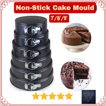 8 inch Round Removable Bottom Anodized Aluminum Chocolate Cake Pan Tin Baking Mold Mould (Silver), Multicolor