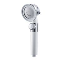 Pressurized Shower Head ABS Punch-Free Stop Button Water Saving Shower Head Adjustable Water Volume Durable Bathroom Shower Head Showerheads