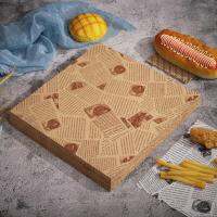 Baking Paper 100Pcs Durable Printing Design 4 Sizes  Outdoor Picnic Deli Food Packing Greaseproof Paper Kitchen Accessories