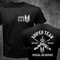 British United Kingdom Sas Special Forces Sniper Team Military Tshirt Double Side Newest Men Funny Tshirt Custom Tee