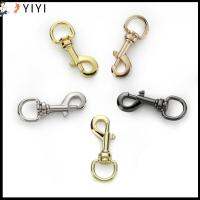 YIYI 4pcs มี5สี ตะขอสแนปโลหะ อุปกรณ์ฮาร์ดแวร์กระเป๋าเดินทาง 6020มม. หัวเข็มขัดลาก ของใหม่ ที่หมุนได้ พวงกุญแจแบบห้อย สายหนังแท้