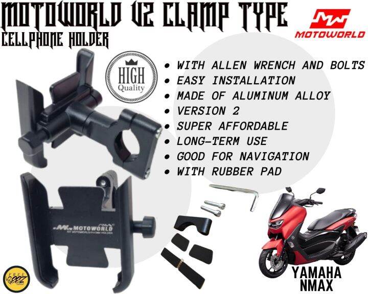 Motoworld Version 2 Cellphone Holder Clamp Type Without Charger For ...