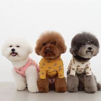 ZZOOI Cartoon Bear Print Vest Dog Clothing Soft Dogs Clothes Comfortable Small Pet Outfits Sweet Spring Summer Cute Ropa Para Perro