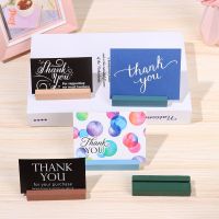 1Pcs Wooden Photo Stand Business Card Holder Rectangle Card Clip Picture Holder Handmade Card Holder for Home Office Clips Pins Tacks