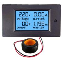AC Voltage Meters 100A/80 260V Digital LED Power Panel Meter Monitor Power Energy Volt Voltmeter Ammeter Voltage Current Meter