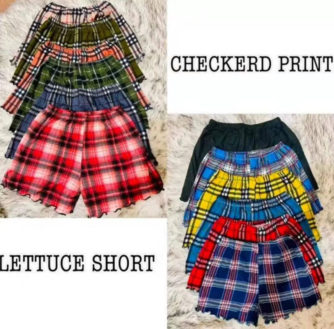 checkered design plaid shorts for unisex | Lazada PH