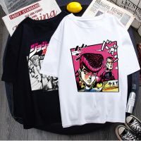 【Fashion】New Jojo Bizarre Adventure T Japan Anime Tshirt Kawaii Jojo Graphic Tshirt Cartoon แฟชั่นแขนสั้นผ้าฝ้าย