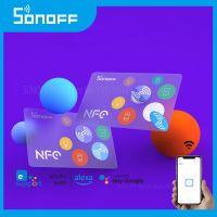 SONOFF NFC Tag 215 Chip 540 Bytes Card Smart Home Tags Shortcuts Tap toTrigger Smart Scene for NFC-enabled phones Lable Sticker TV Remote Controllers