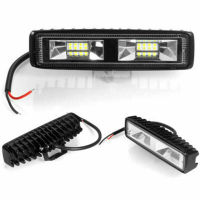 รถ Work Light Bar 18W LED Daytime Running โคมไฟ12V Fog Light Spotlight สำหรับ Offroad เรือรถบรรทุก SUV อุปกรณ์เสริมอัตโนมัติ1Pc