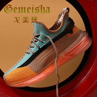 2023 summer new mens shoes breathable mens sports  thin mesh shoes deodorant soft bottom large size coconut shoes men