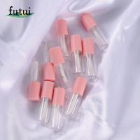 FUTUI มินิ แบบพกพา ภาชนะบรรจุเครื่องสำอาง สีชมพู ลิปบาล์ม หลอดเปล่า DIY ลิปกลอส หลอดลิปกลอส ขวดรีฟิล ขวดตัวอย่าง