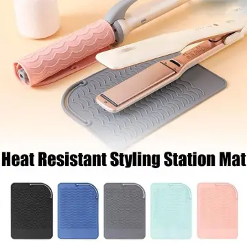 Large Silicone Heat Resistant Styling Station Mat for All Hair Irons,  Curling Iron, Straightener Pad, Iron Flat Hair, Hair Tools Appliances Hair  Dryer