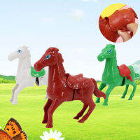 Microgood Horse Clockwork ของเล่นแบตเตอรี่ฟรีรูปสัตว์น่ารักตลกเดิน Interactive ของเล่นความแปลกใหม่ Wind-Up ของเล่นชายหญิงอนุบาลของเล่นคริสต์มาสของขวัญสัตว์ Wind-Up ของเล่น