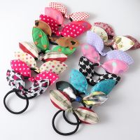 10/20Pcs Hair bands Girls Rubber band Elastic Black rubber band  Cute Rabbit ear Baby Headwear Korean Children Hair Accessories Hair Accessories