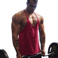 Mens Gym Workout Bodybuilding Cotton Tank Tops Y Back Fitness Thin Shoulder Strap Muscle Fit Stringer Sleeveless Shirt