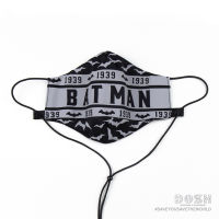 DOSH FACE MASK BATMAN หน้ากากผ้าผู้ใหญ่ คล้องคอ โครงปรับรับจมูก FMASK07-BL