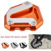 ขาตั้งสำหรับ Ktm Duke790 Duke 790 2018-2020อลูมิเนียม Cnc รถจักรยานยนต์ฐานขาตั้งด้านข้างแผ่นรอง