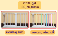 ?แผงประตู สูง 60,70,80เซน (สีขาว,เพิ่มนวม) ➡️ ขยายคอกกั้นเดิม (ลูกค้าจากร้านอื่นทักแชท)