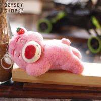 DZYSGY น่ารักน่ารักของเล่นเด็กสีชมพูตุ๊กตาหนานุ่มผู้หญิงเคสมือถือ Lotso เสน่ห์หมีพวงกุญแจกระเป๋าพวงกุญแจจี้ตุ๊กตาห้อย