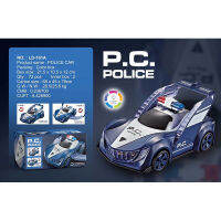 ProudNada Toys ของเล่นเด็ก รถตำรวจชนถอย DIDAL P.C. POLICE AUTOMATICALLY CHANGE SHAPE NO.LD-161A