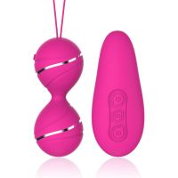 ☇ Strawberry13njt7yj Silicone Exercisel Tight Balls Kegel Tightening Exercise Machine Woman