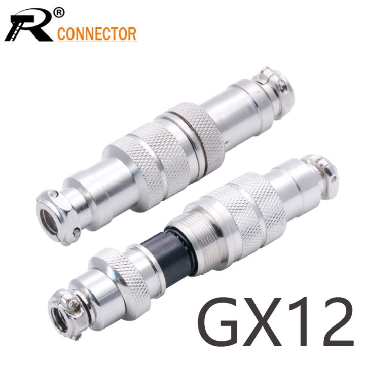 1set Gx12 Butting Docking Male Amp Female 12mm Circular Aviation Socket Plug 234567 Pin 