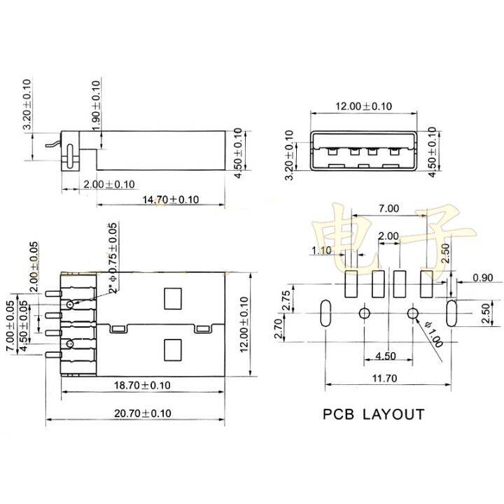 10ชิ้น-usb-ขนาดเล็ก2-0-4pin-ชนิดปลั๊กตัวผู้ขั้วต่อ-smt-สีดำ