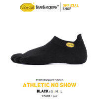 Vibram Fivefingers ถุงเท้าห้านิ้วแพคเดี่ยว (Black)S15N02