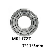 【LZ】∈  Rolamento rígido de esferas com sulco profundo 5 habilidades mr117 zz mini rolamento miniatura 7x11x3mm 7x11x3 52100 aço cromado