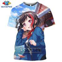 New Product Sonspee 3d 2023 Printing Men Women Tshirt Anime Bang Dream T-shirt Short Sleeve Harajuku Sexy Loli Girl Kawaii Summer Casual Tshirts