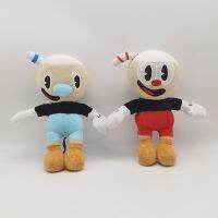 จุดผจญภัยหัวถ้วยน้ำชา Cuphead ของเล่นเกมตุ๊กตาอุปกรณ์ต่อพ่วงหัวแก้วมัคตุ๊กตา Mugman