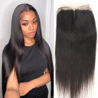 【CW】Mydiva 5x5x1 Middle Part Lace Closure Straight Transparent Lace 8-24 Inch zilian Human Hair Closure Pre. Plucked For Women