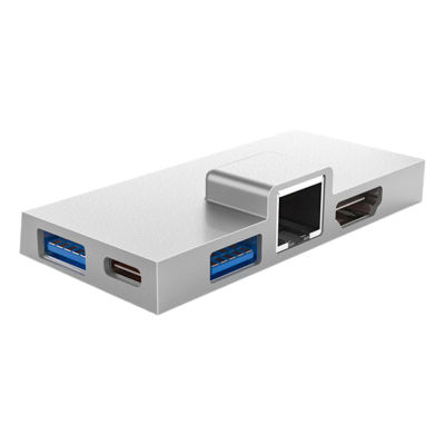 USB3.0 Expansion Dock Hub Dual Type-C Interface Docking Station 5Gbps 4K30Hz 1080P60Hz รองรับ HDMI สำหรับ Surface Pro X 98
